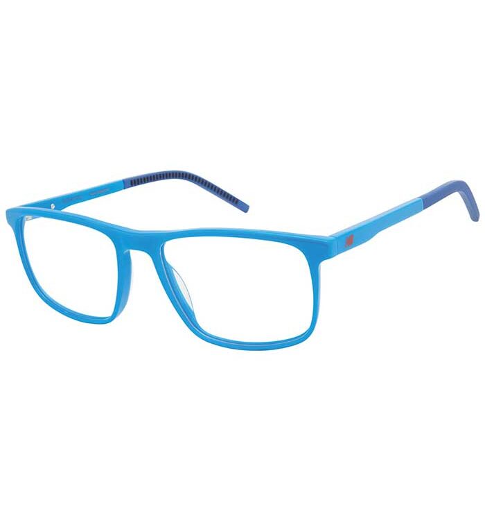 Rama ochelari New Balance 4149 C01 este un model de rama pentru ochelari casual-sport, din plastic, ce vine intr-o combinatie de albastru deschis combinat cu albastru inchis.