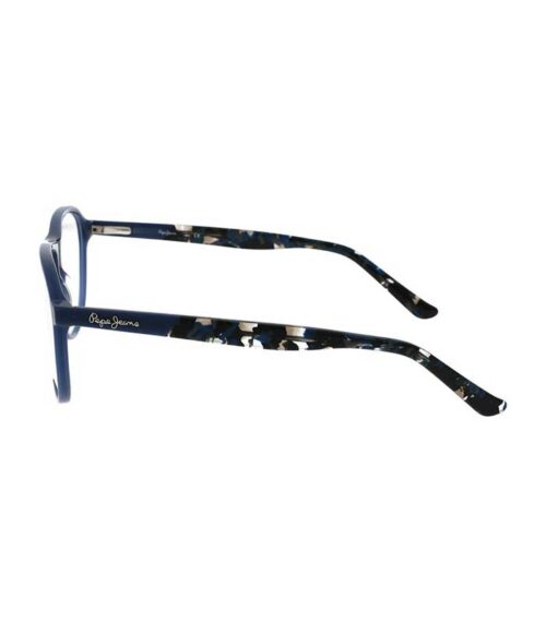 Rama ochelari Pepe Jeans 3374 C2 este de culoare albastra, forma aviator, fabricata din plastic. Potrivita pentru barbati cu forma fetei patrata sau in forma de inima. Această gamă reinventează profilul purtatorului si impune tendințe.