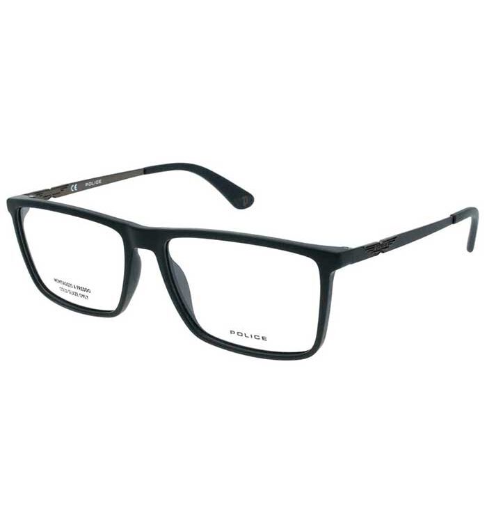 Rama ochelari copii POLICE Jr VK088 0U28 este o rama din acetat cu contur intreg, dreptunghiulara, de culoare neagra, potrivita pentru copii. Este prevazuta cu cadru de dimensiuni mici ce o face potrivita pentru fețele mici și adolescenti.